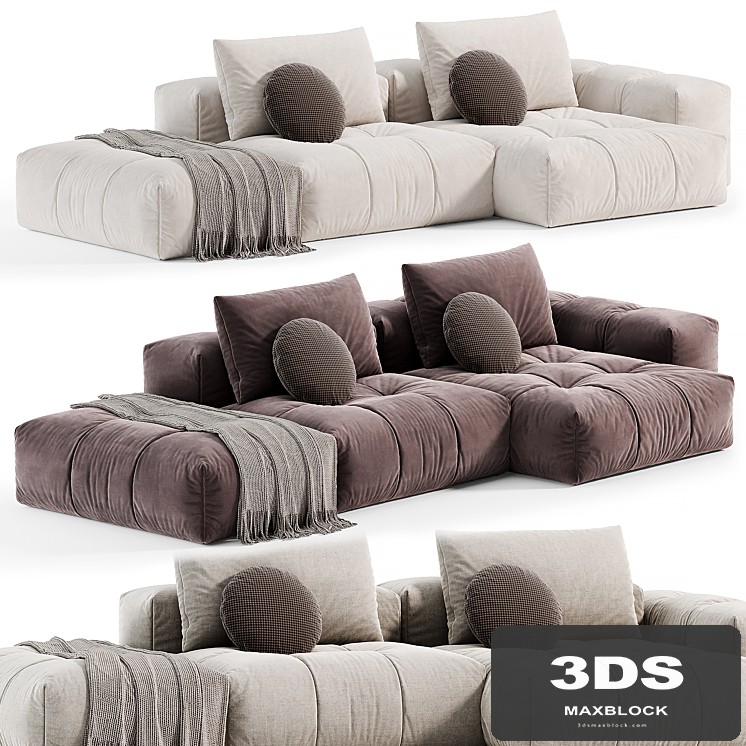 Modern Modular L-Shape Sofa by Litfad, sofas