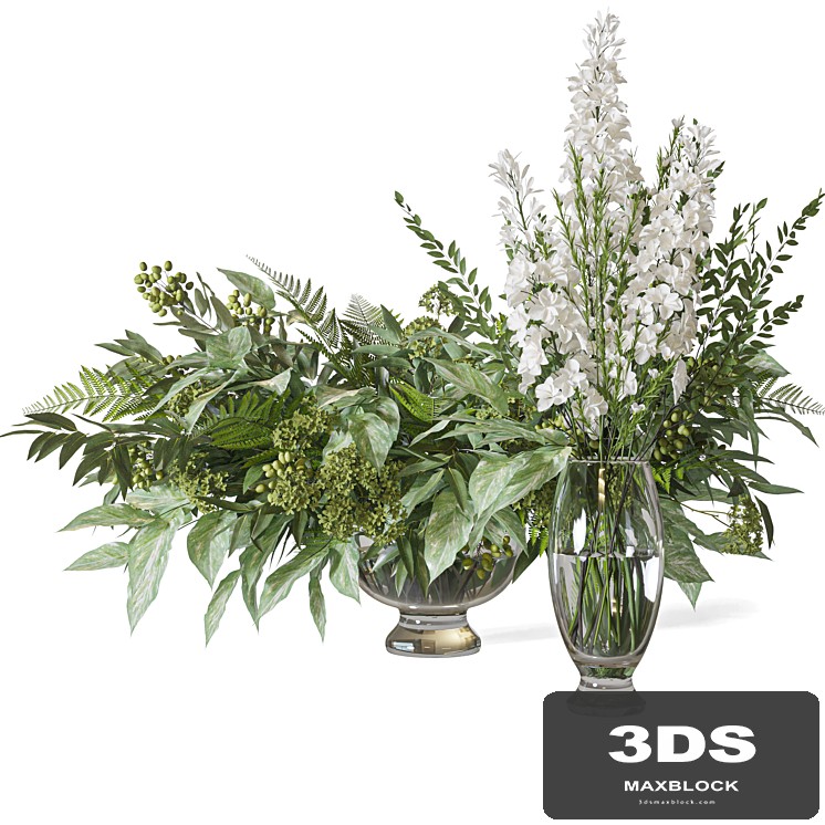 Flower Set 064 Green bouquet