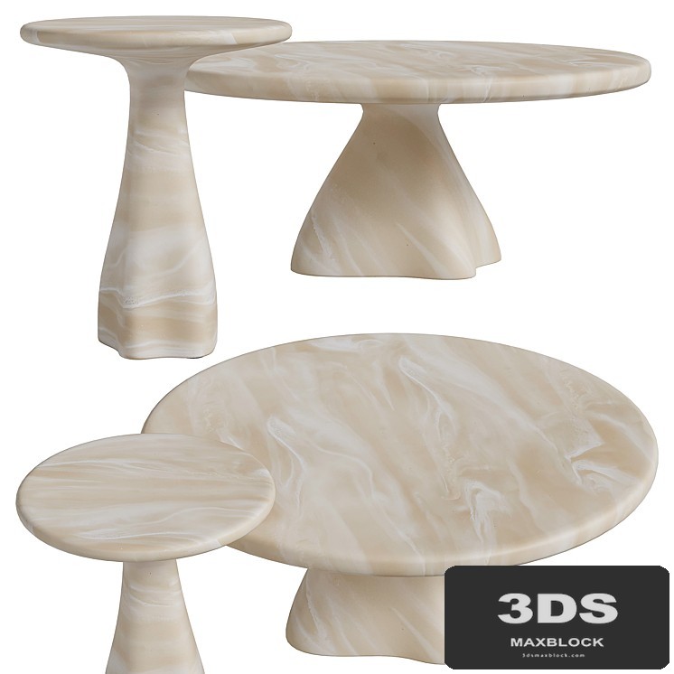 CB2 Espira Round Cream Tablets