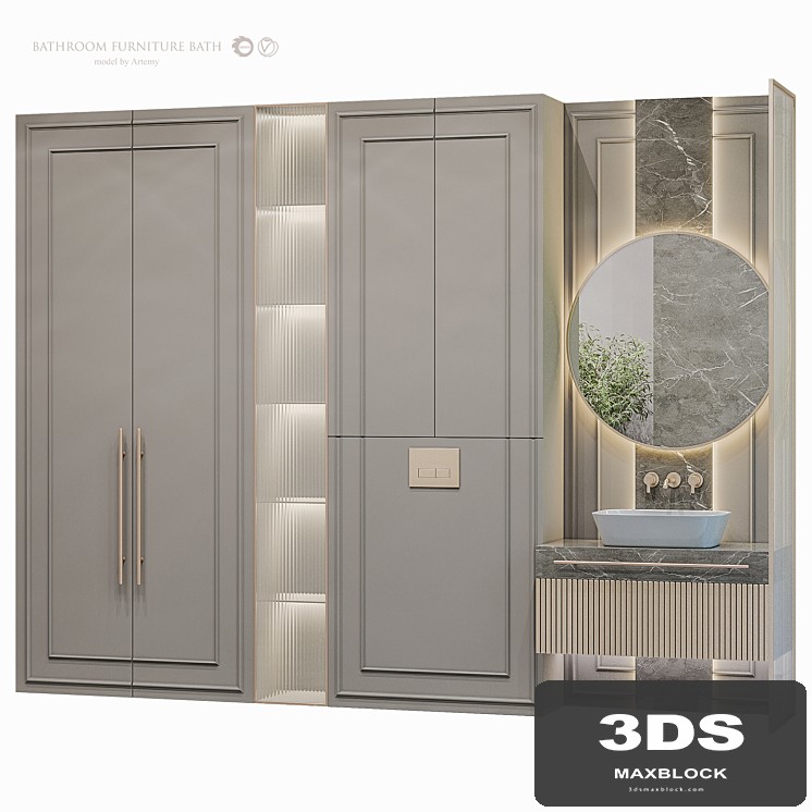Bathroom furniture set 58