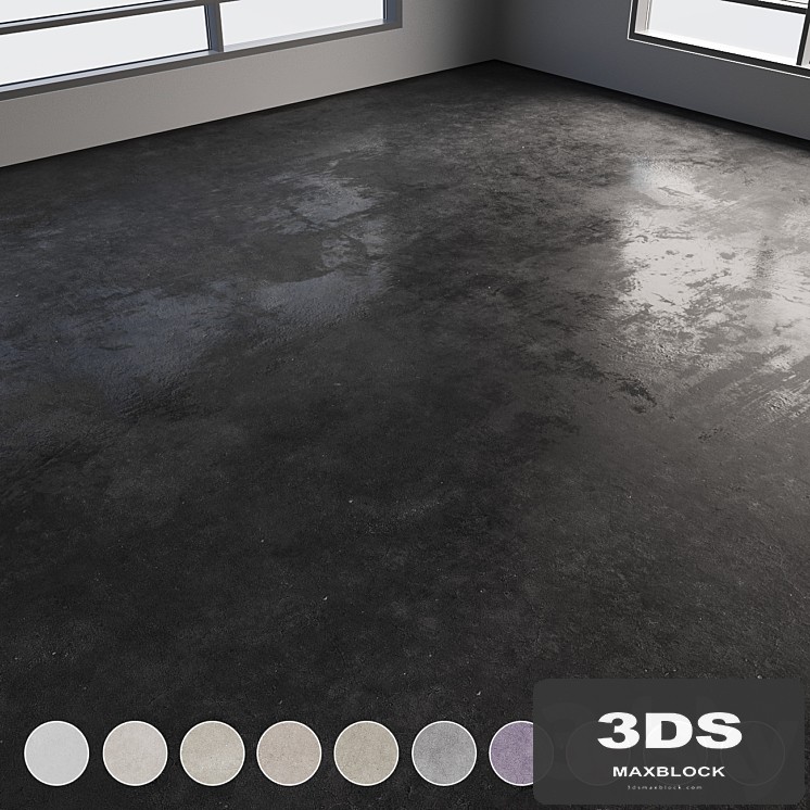 Self-leveling concrete floor No. 32