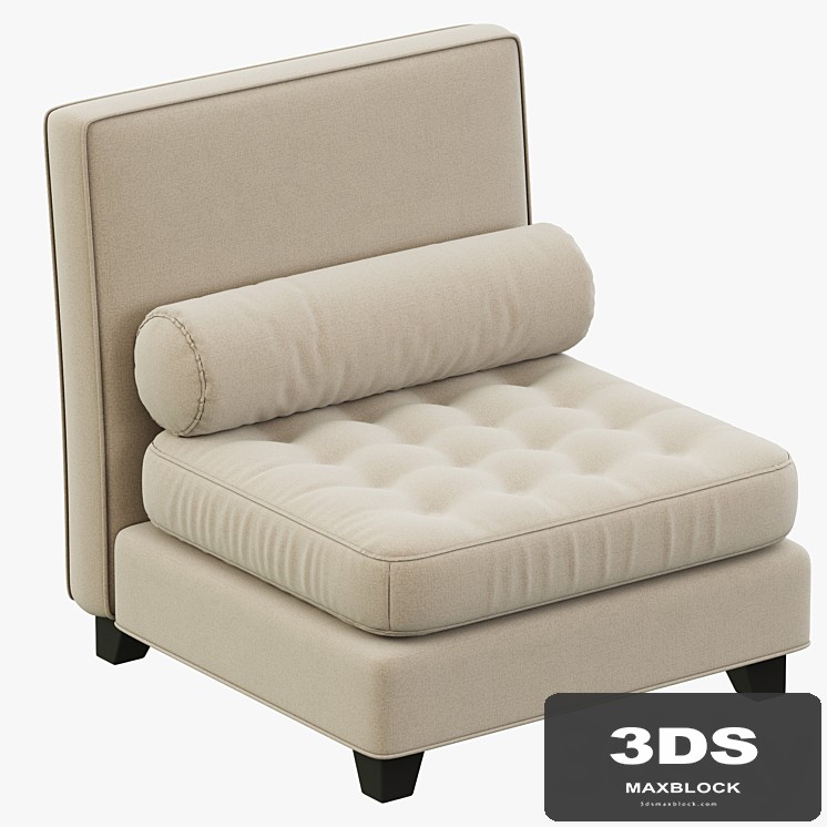 RH Teen Rylin Tufted Armless Chair