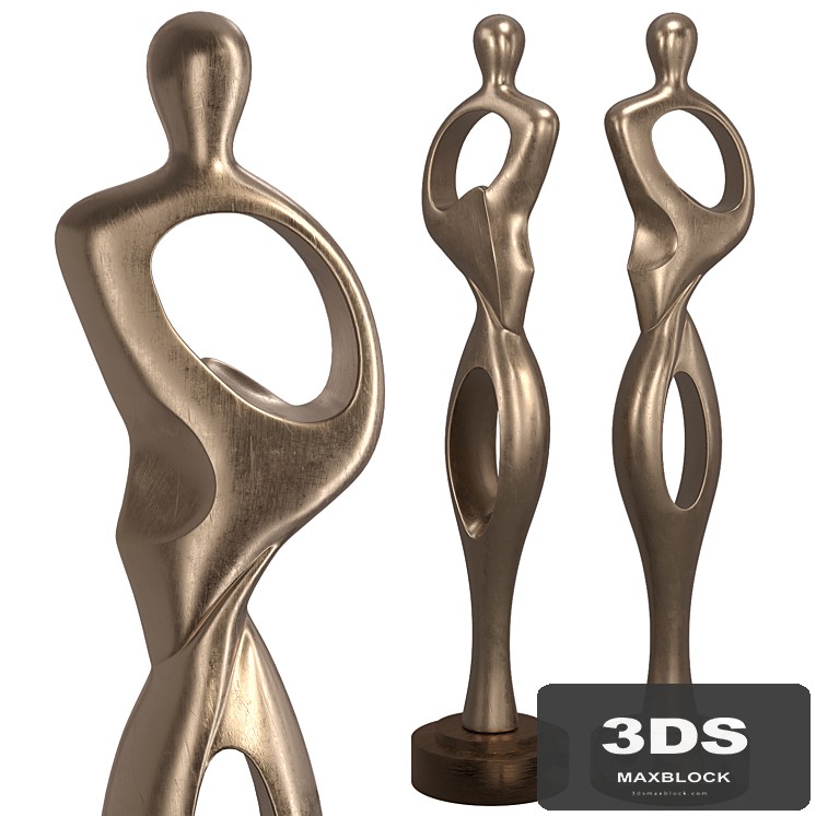 Contour Modern Figure Floor Sculpture