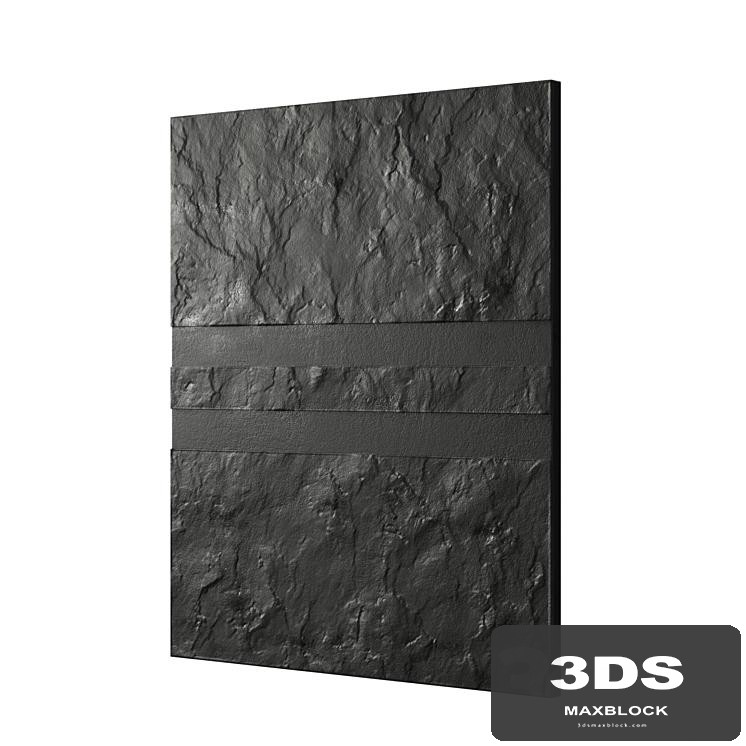 Black decorative panel
