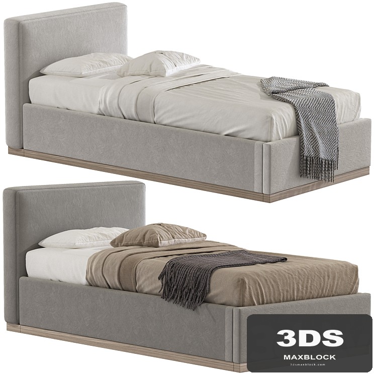 Dawn Kids' Bed, Indigo Linen 391