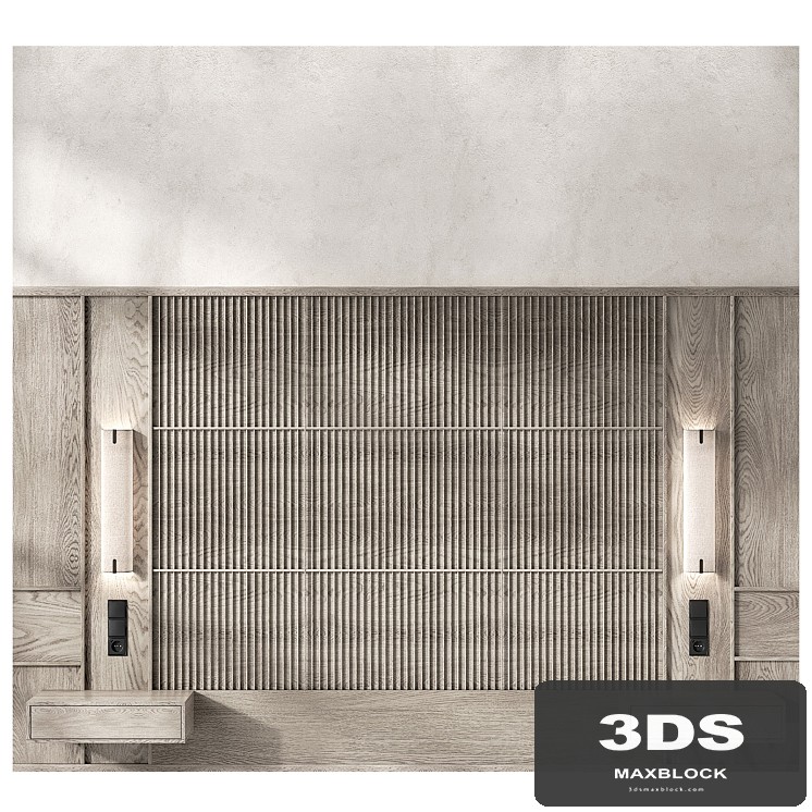 wood panel headboard