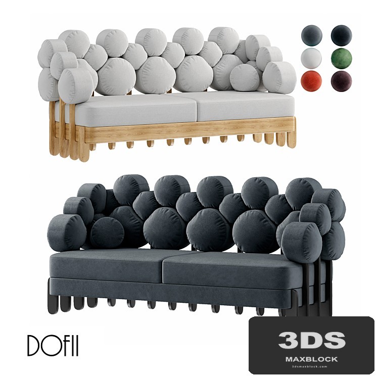 (OM) sofa "IKRA" by Dofii