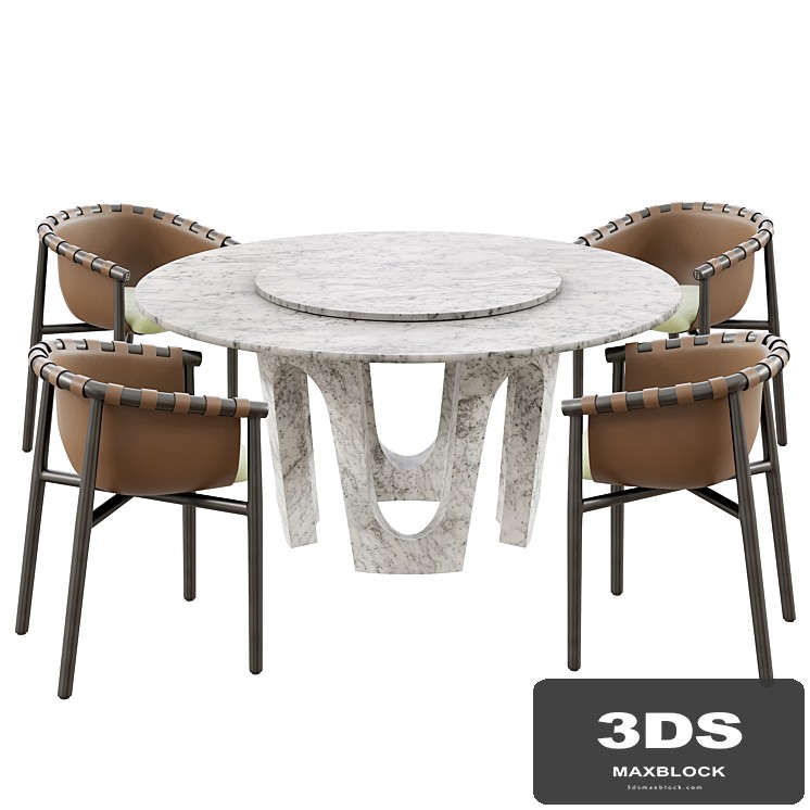 Fendi Arches table Cleo chair
