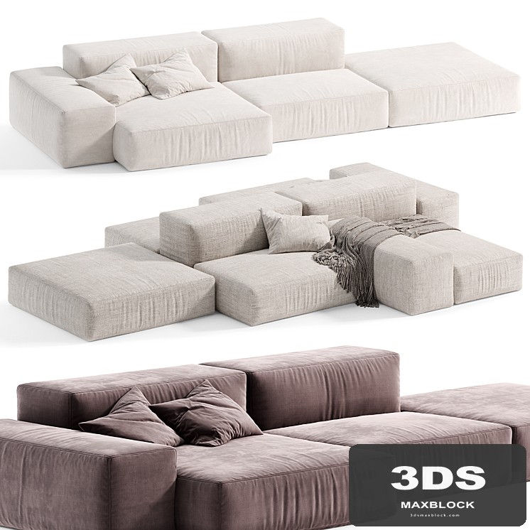 Extrasoft Living Modular Sofa by Italini, Modular sofa