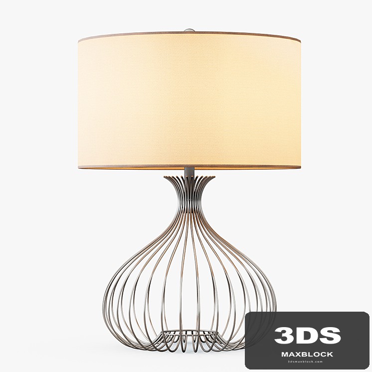 Nickel Wire Table Lamp