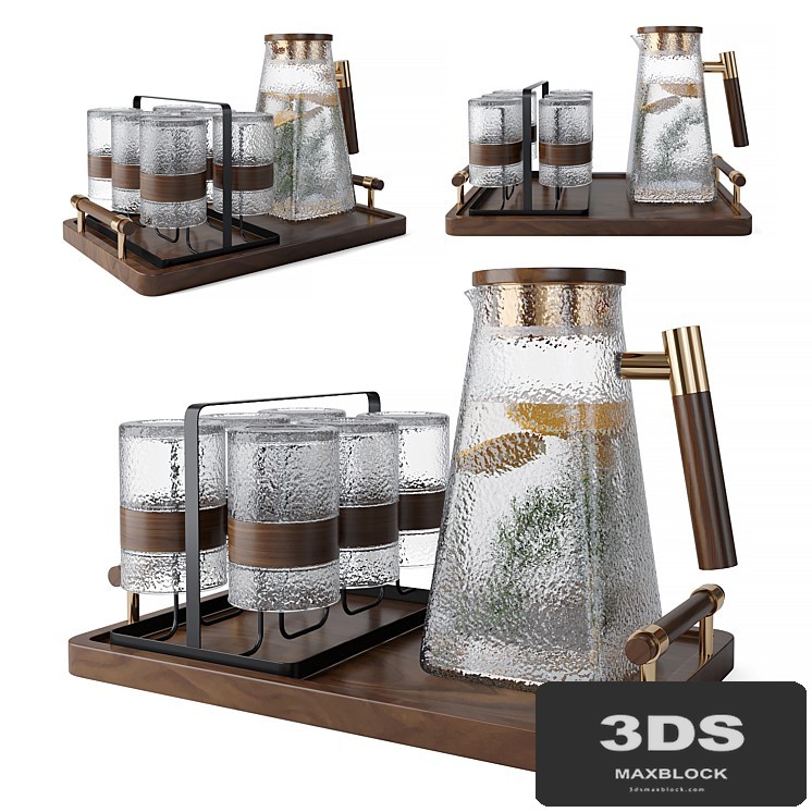 Glass Decanter Set 3
