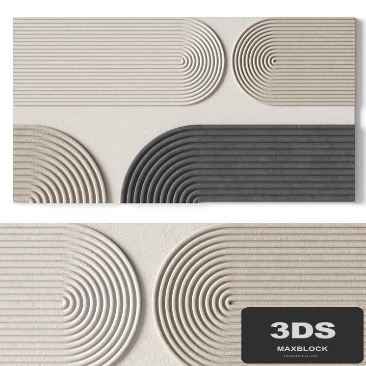 Relief artwork 41 - 3d art wall decor - Panel