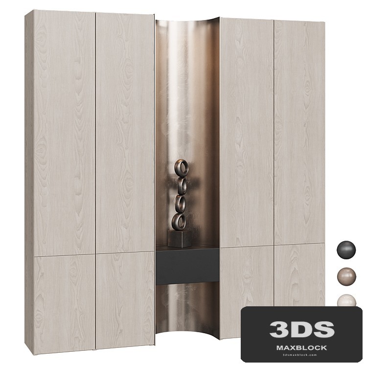 Wardrobe with decorative niche NG10