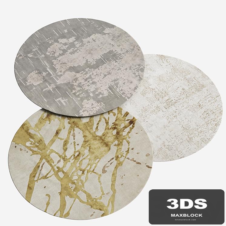 Sahrai Milano Biege Round Rugs