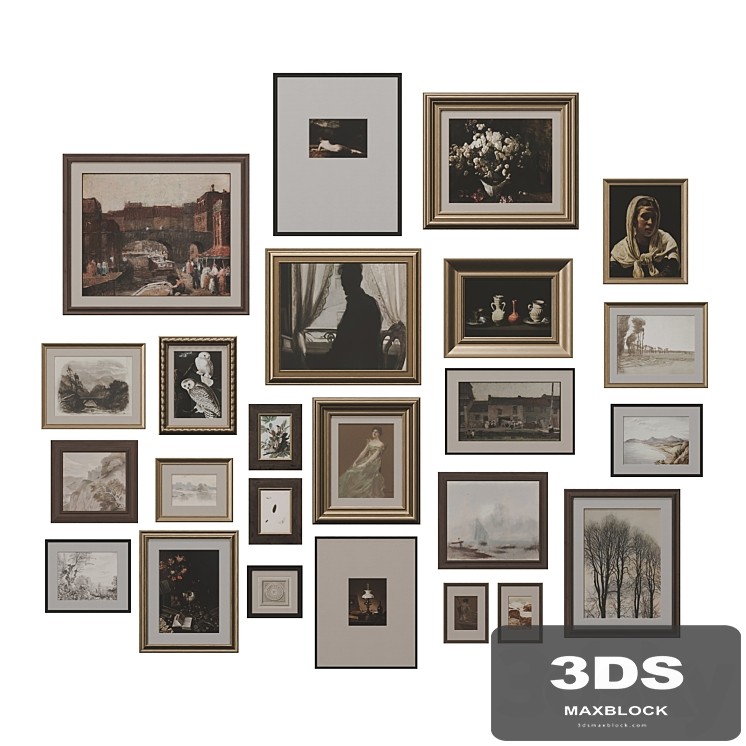 Set of classic paintings 30