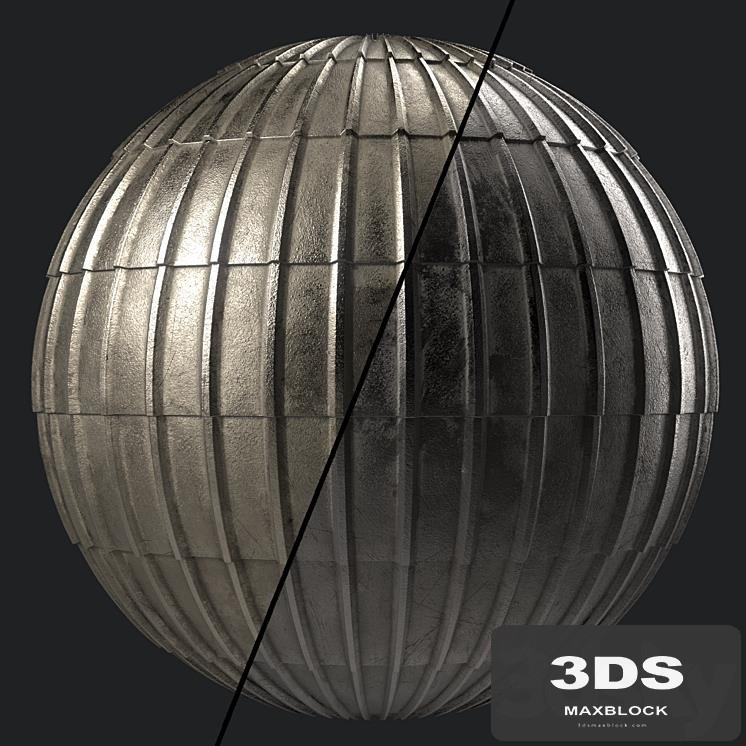 Roof Tile Materials 93- Metal Roofing By Snow | Sbsar, Seamless, Pbr, 4k