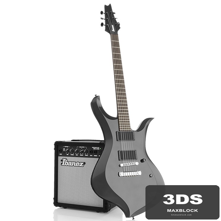 Guitar Ibanez XH300 + amp Ibanez ibz10g