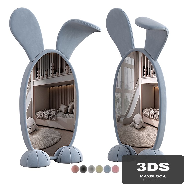 Bunny Floor Mirror