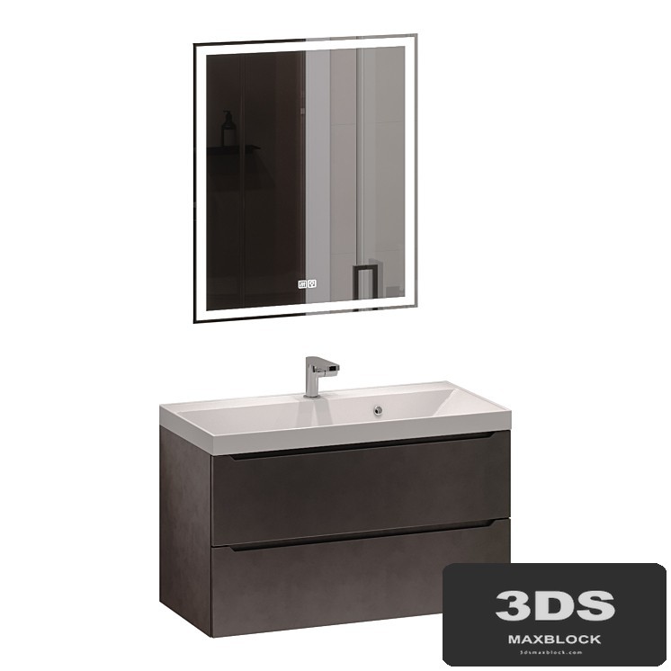 Vanity unit with washbasin Uperwood Tanos 90 cm