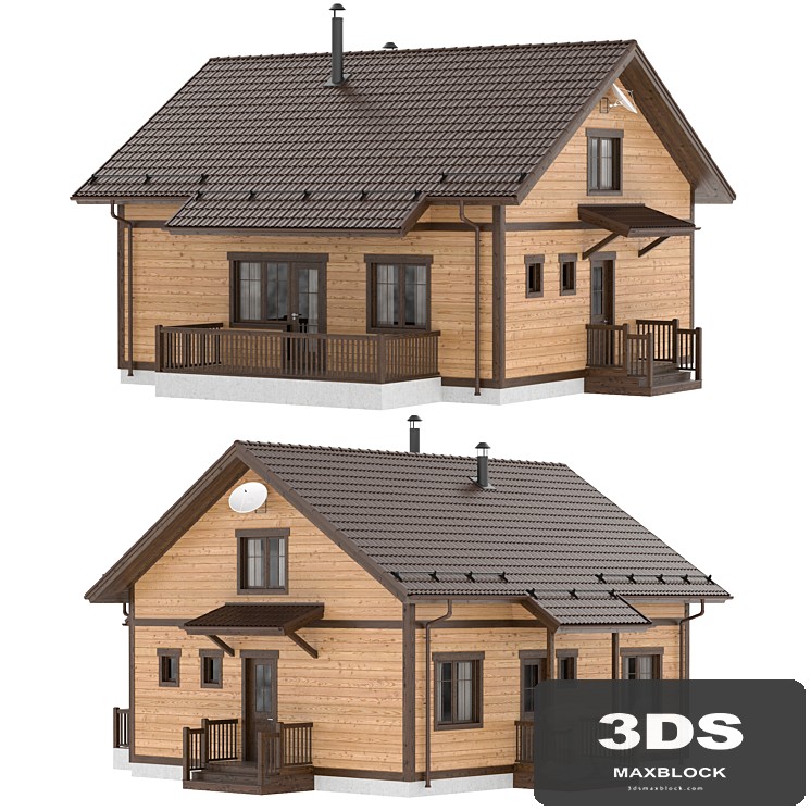 Country wooden house