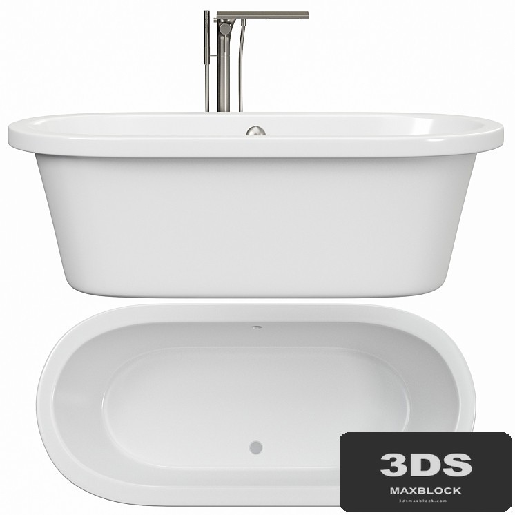 Tellkamp Elegance freestanding oval bath white gloss
