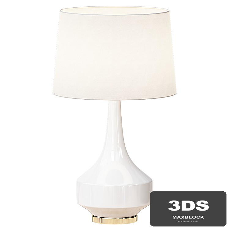 Anderson Table Lamp, White