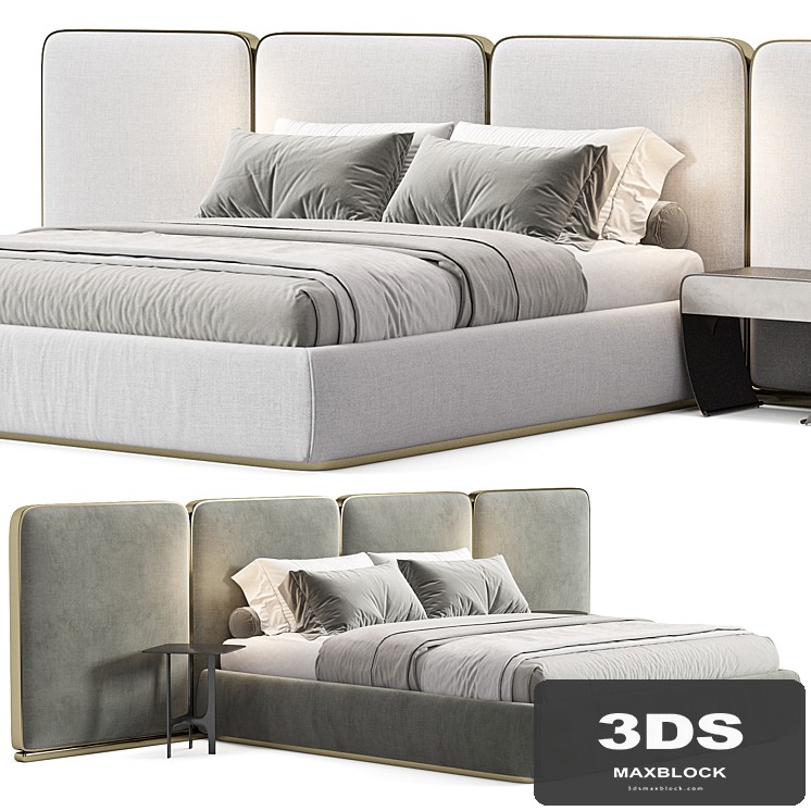 Gem Upholstered King Queen Bed 2