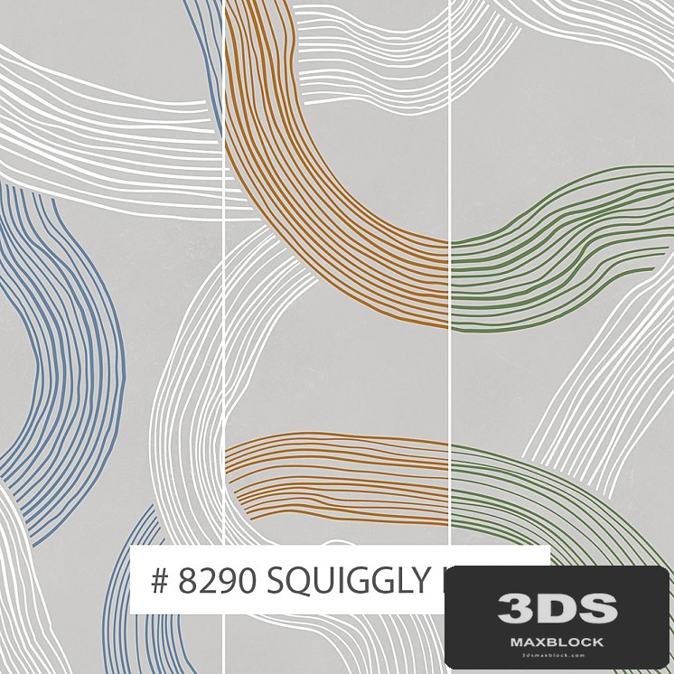 Creativille | Wallpapers | 8290 Squiggly Lines