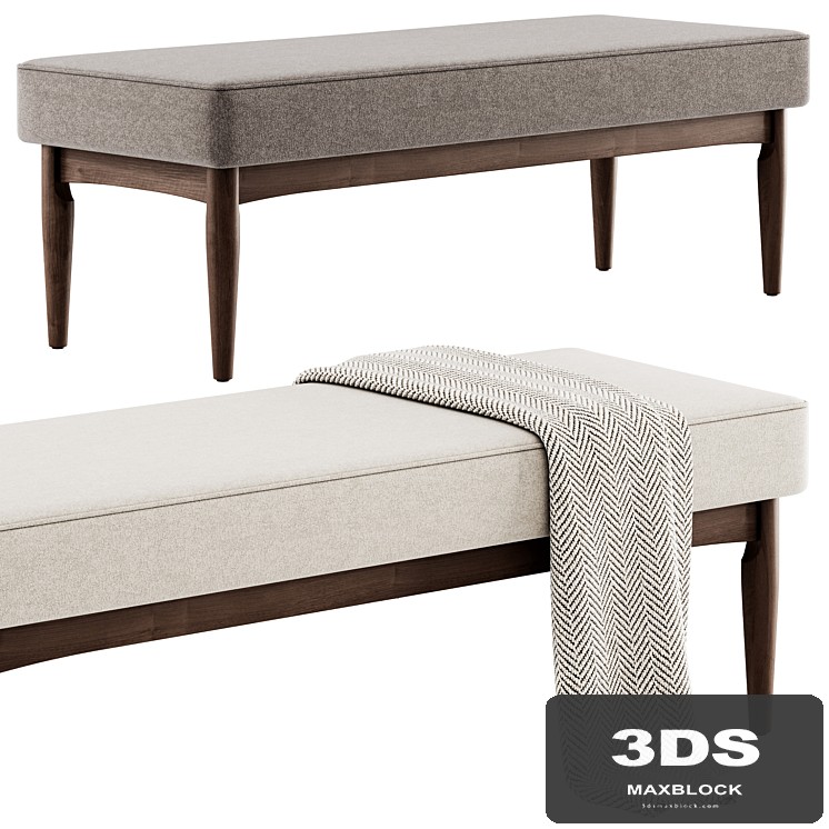 Wooden bench Arvid by Baxton Studio