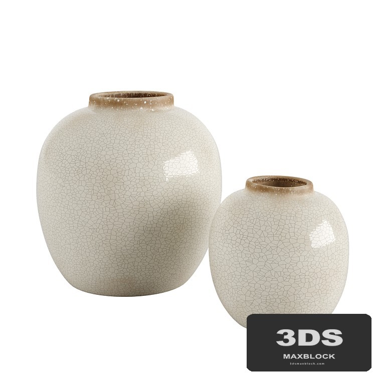 Crackle effect vase