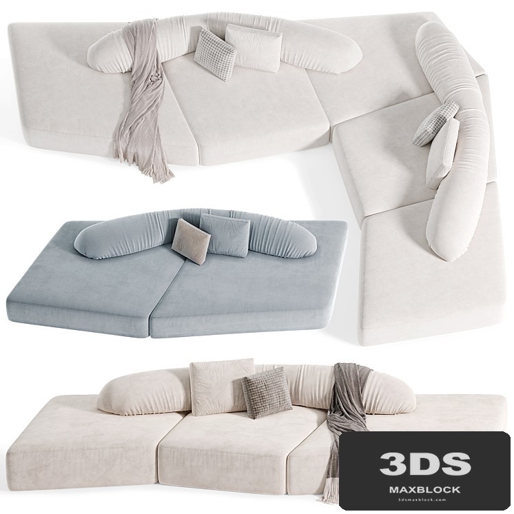 HELEN Modular Sofa On The Rocks EDRA By Artipieces
