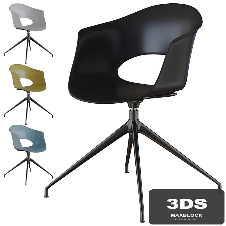 lady b revolving chair by scab design - View 1