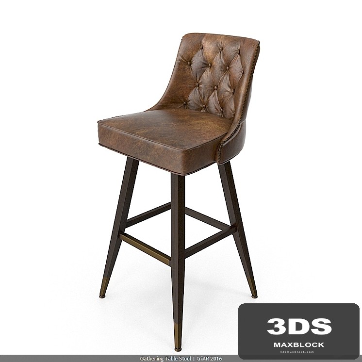 Tufted Bar Stool