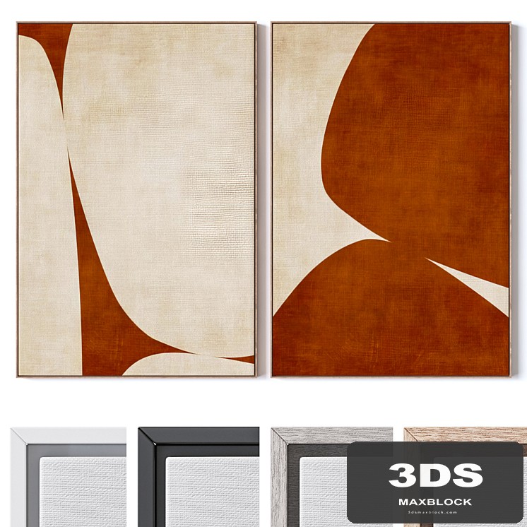 Set of large wall paintings 2891
