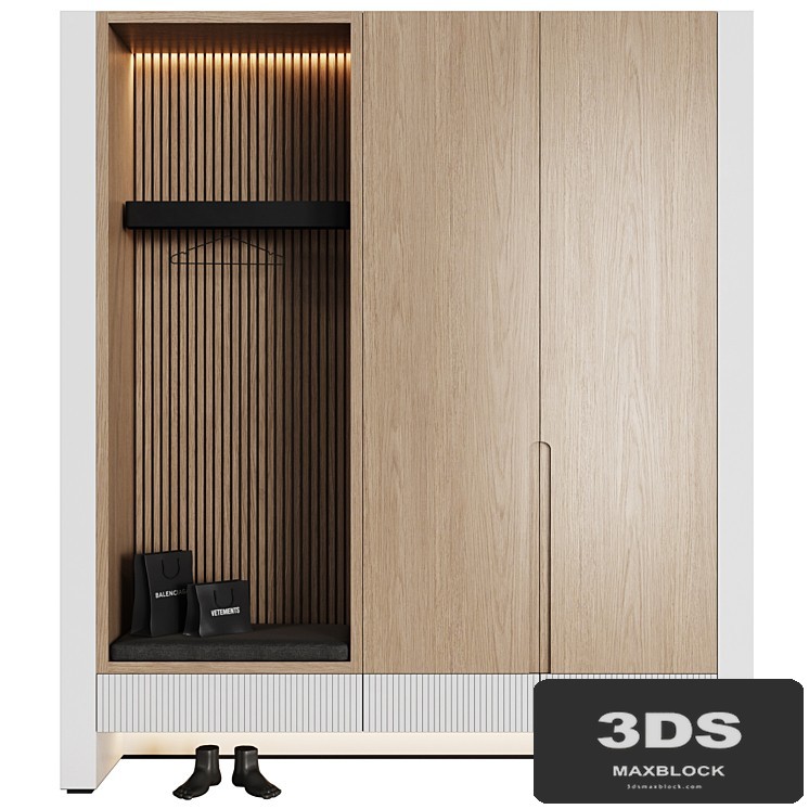 Hallway in a modern minimalist style 13