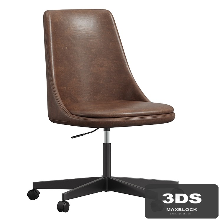 Jaz Leather Swivel Desk Chair - View 1