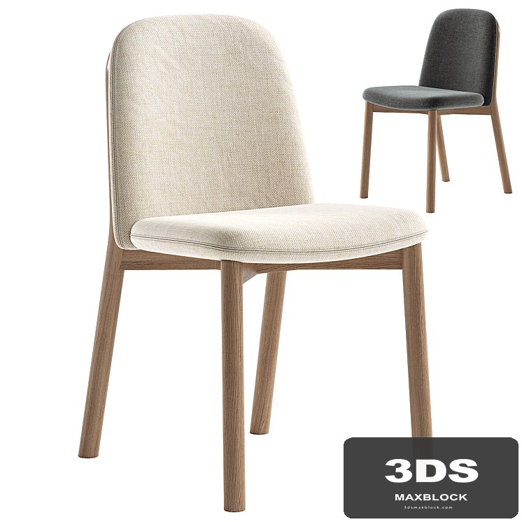 Julie upholstered ash wood chair