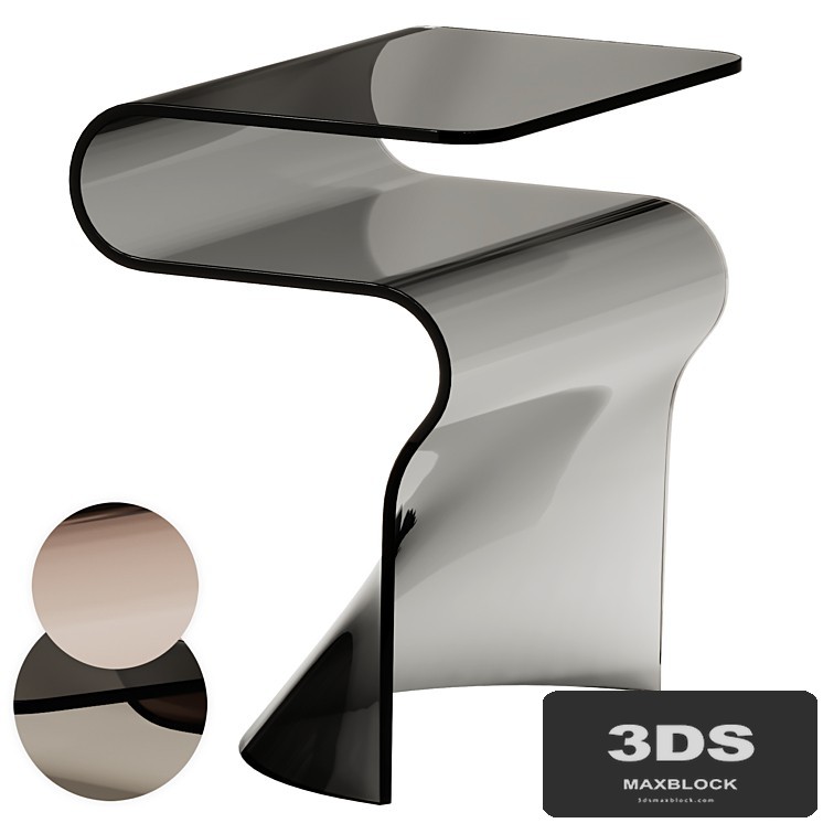 Fiam Italia Toki Glass Side Table