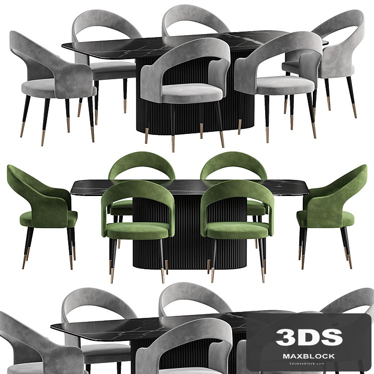MARVANI Dining Table and chair By Cazarina