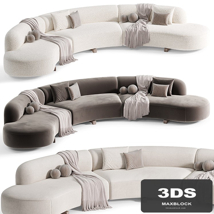 LOLA Sofa Vao Curved Sofa 02 By Artipieces