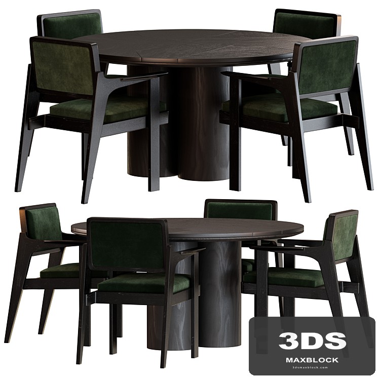 Okha Toro and Proxima Table dining chair