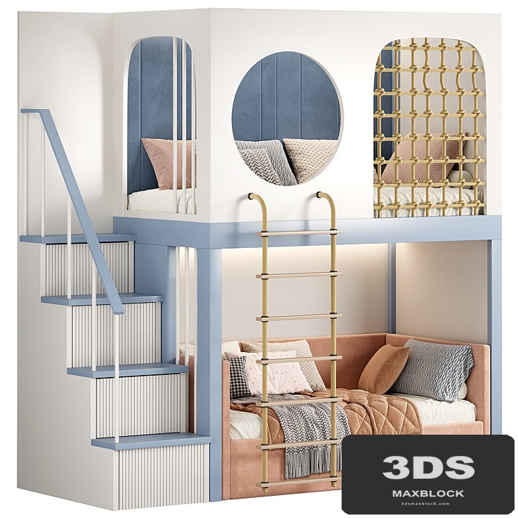 Designer two-level bed Kids room 18