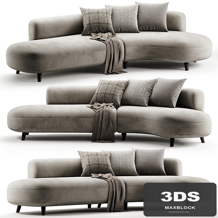 Polyester corner sofa