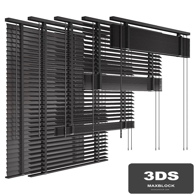 Folding wooden blinds