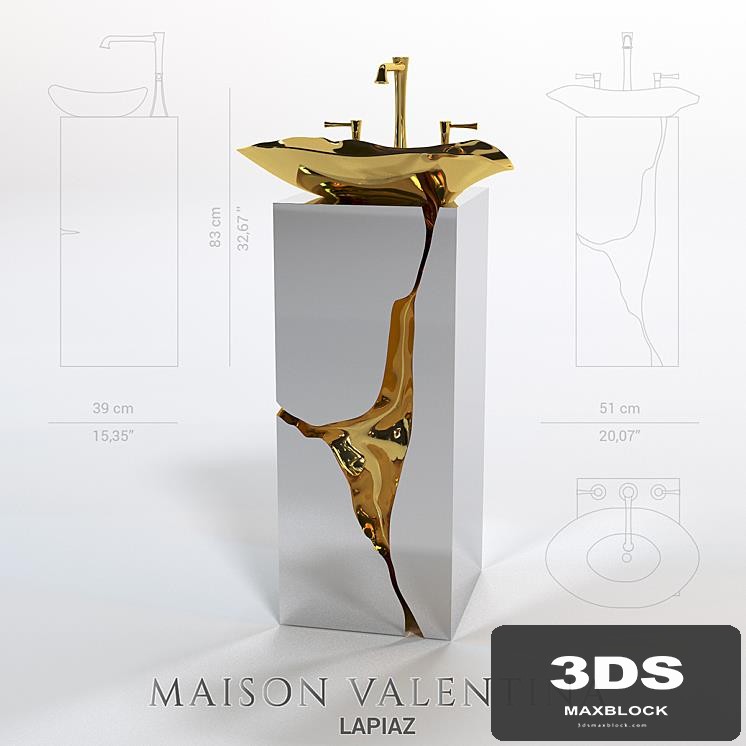 Lapiaz washbasin from Maison Valentina