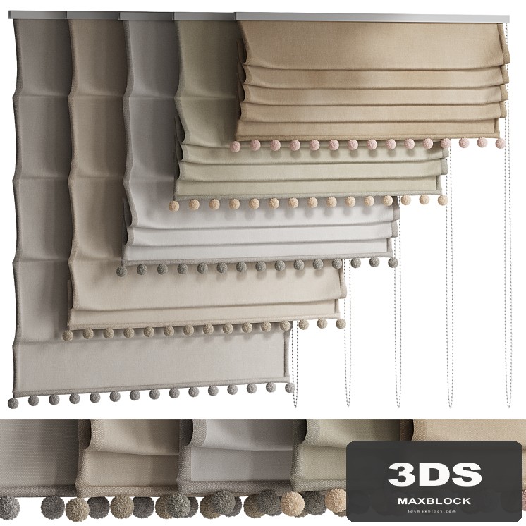 Roman blinds for the nursery