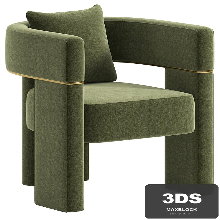Wide Barrel Chair - View 1