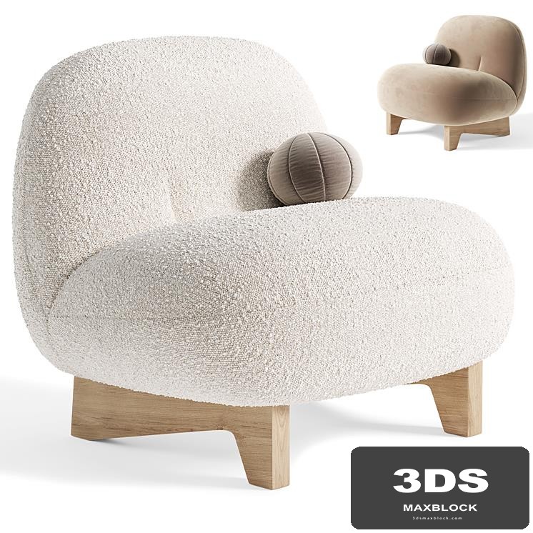 Armchair Elvit Cozy Ginger By sofa