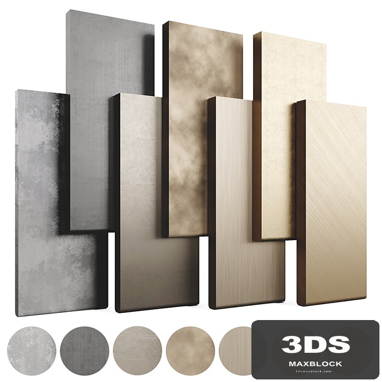 Collection Metal Materials LuxLucia Casa 7 Colors Set01M1