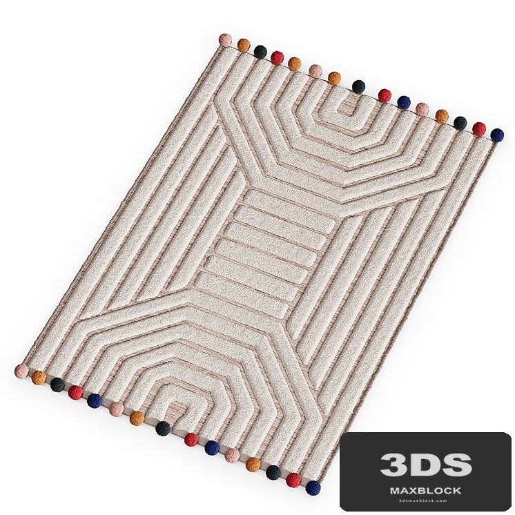 Children's mat with Ponponi pile